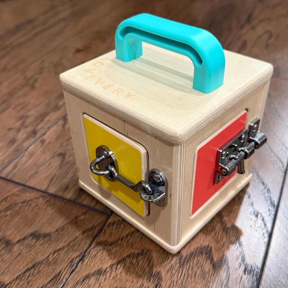 Lovevery Wooden Lock Box - The Realist play kit